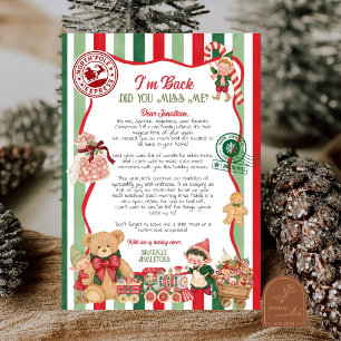 Returning Elf Arrival Letter Invitation