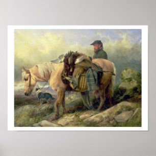 Returning from the Hill, 1868 Poster