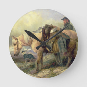 Returning from the Hill, 1868 Round Clock