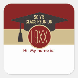 Reunion! Custom class reunion name tag