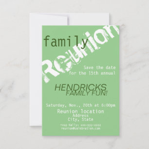 Reunion design for families, school mates, peers s save the date