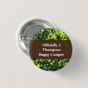 Reunion Happy Camper Keepsake Family Camping Trip 3 Cm Round Badge