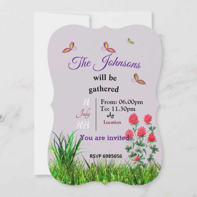 Reunion   invitation (Front)