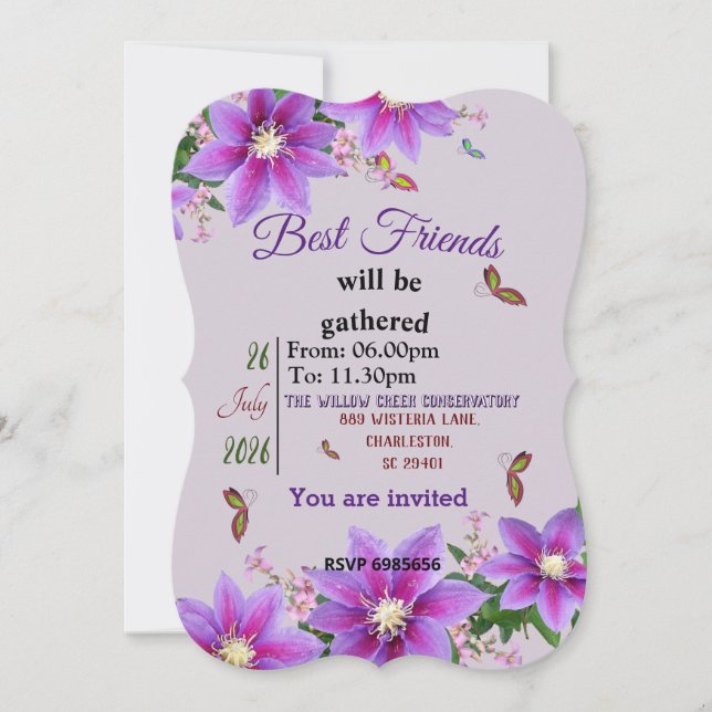 Reunion   invitation (Front)