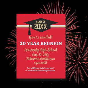 Reunion Invitation! Custom Class Reunion Postcard