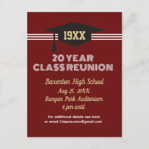 Reunion Invitation! Custom Class Reunion Postcard
