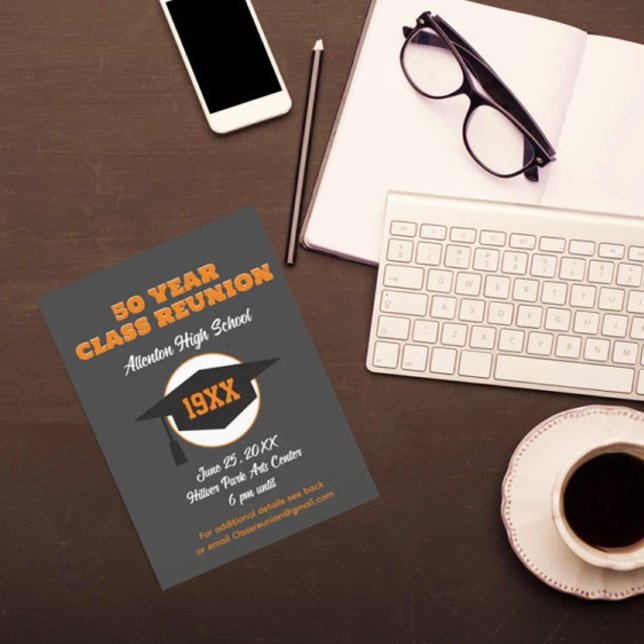 Reunion Invite! Custom Class Reunion Postcard (Creator Uploaded)