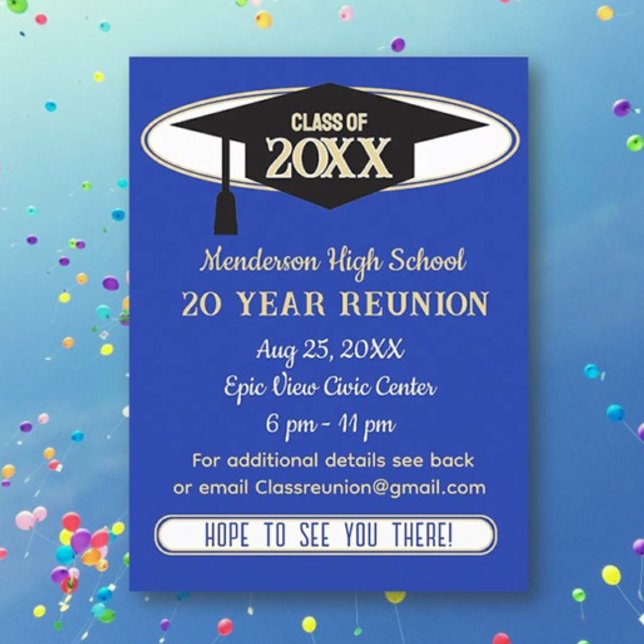 Reunion Invite! Perfect Class Reunion Postcard (Creator Uploaded)