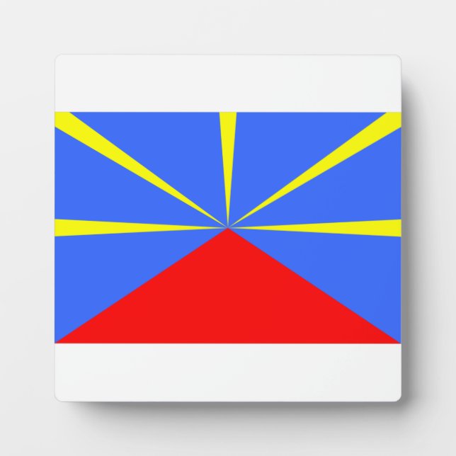Reunion Island 974 Reunion Island Flag Maveli Plaque (Front)
