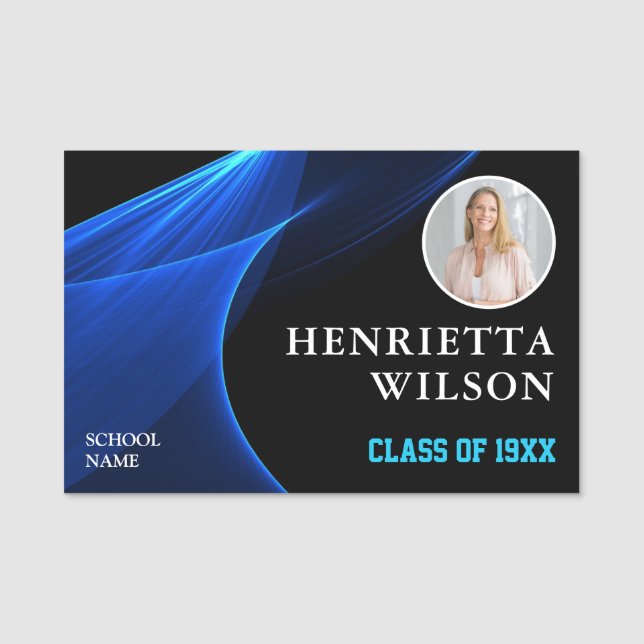 Reunion Photo Name Tags 10Th Class Reunion (Front)