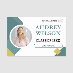 Reunion Photo Name Tags 20Th Class Reunion