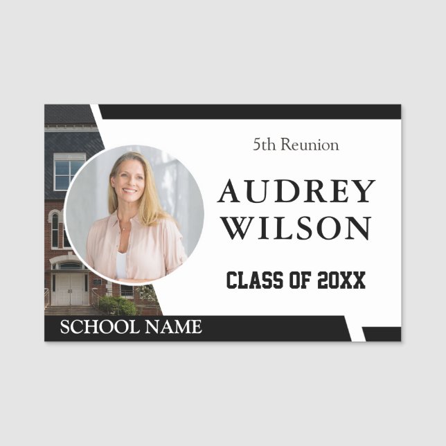 Reunion Photo Name Tags 5Th Class Reunion (Front)