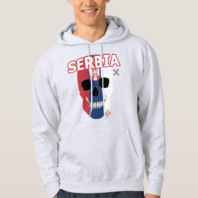 REUNIONES Serbia sudadera con capucha B2 Hoodie (Front)