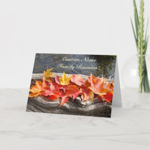 Reunions Cards Custom Family Reunions Tree Leaves