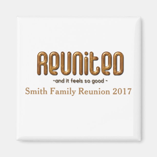 Reunited Family Reunion Magnet (Front)