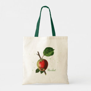 Reusable Apple Market Tote Bag