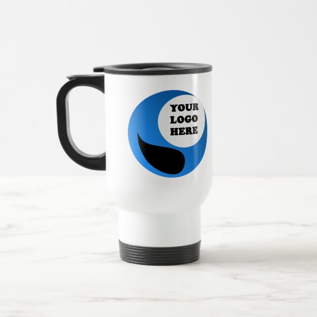 Reusable Coffee Cup With Company Logo (Left)