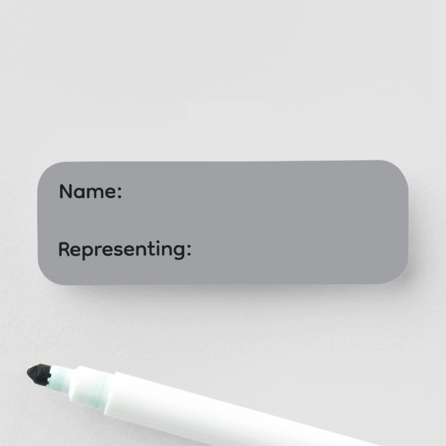 Reusable Dry Erase Name Tag Magnetic (In Situ)