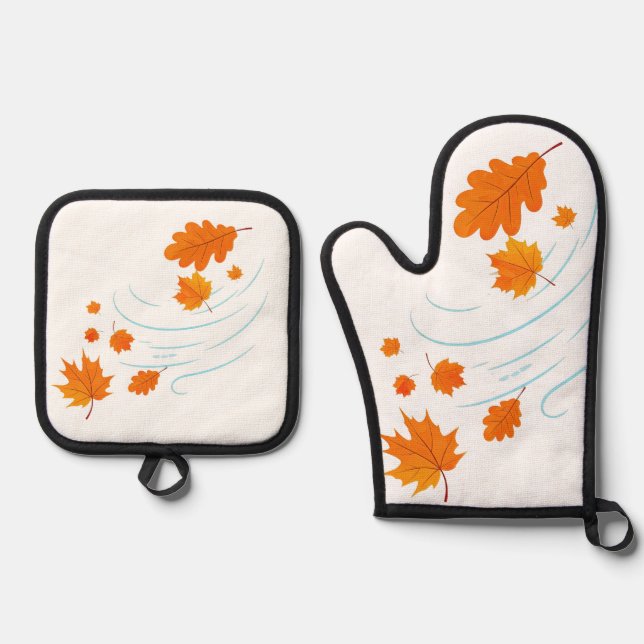 Reusable Grocery Bag Oven Mitt & Pot Holder Set (Front)