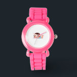 Reusable Grocery Bag Watch<br><div class="desc">A charming pastel illustration of a cute little girl happily reading her book. This soft and playful cartoon design is perfect for kids’ rooms,  nursery decor,  school-themed gifts,  and young book lovers who adore sweet storybook characters.</div>