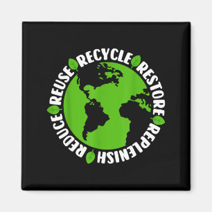 Reuse Recycle Restore Replenish Reduce Magnet