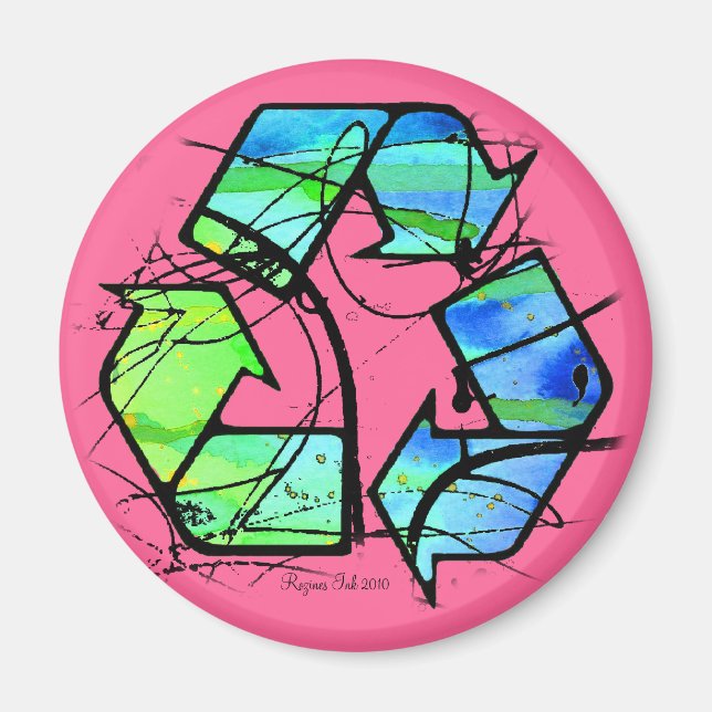 Reuse, Reduce, Recycle Earth Day Gifts Magnet (Front)