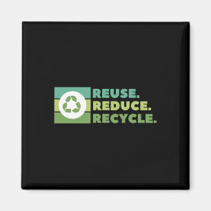 Reuse Reduce Recycle Environmental Activism Magnet
