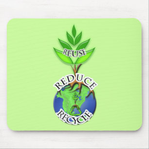 ReUse ReDuce ReCycle Mouse Pad