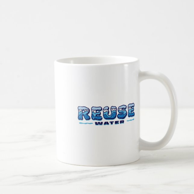 Reuse Water, Environmentalism, Environmental Prote Coffee Mug (Right)