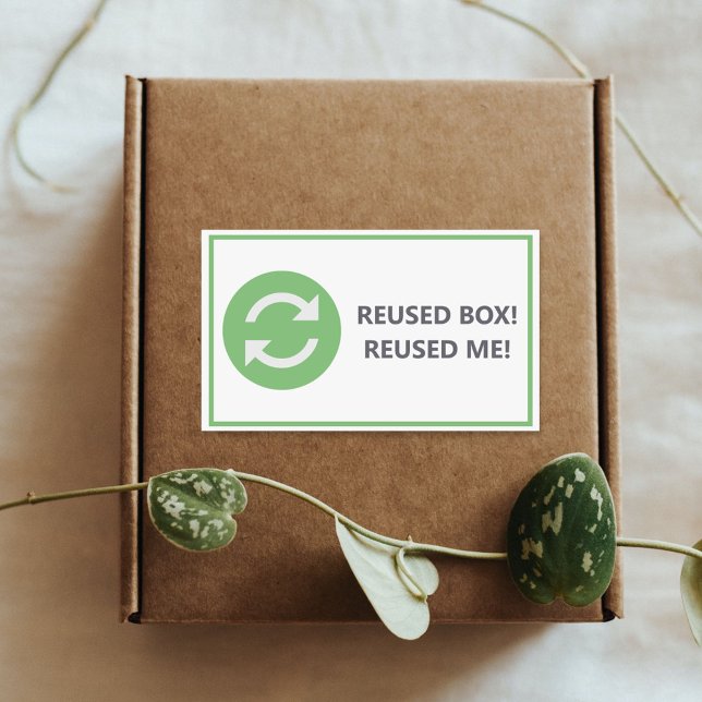 Reused box - Reused me Sticker (Reused box - Reused me Sticker)