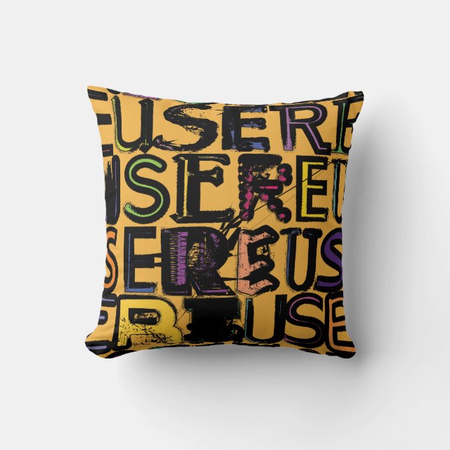 REUSER Text Cushion (Front)