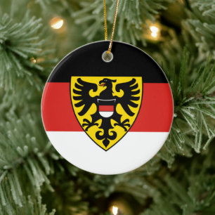 Reutlingen city flag germany symbol emblem coat ar ceramic ornament