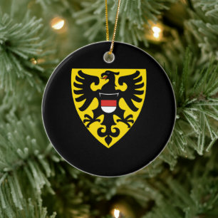 Reutlingen city flag germany symbol emblem coat ar ceramic ornament