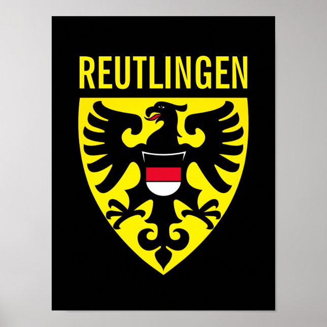 Reutlingen coat of arms - Germany Poster (Front)