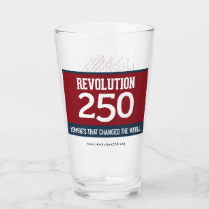 Rev250 Logo & Word Cloud - Color Glass