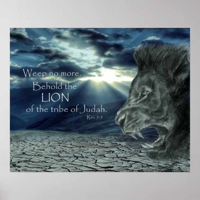 Rev 5:5 Behold the Lion Poster (Front)
