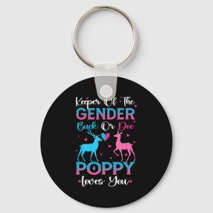 Reveal Buck Or Doe Poppy Loves You Key Ring