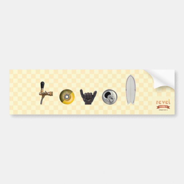 revel brewing company bumper bumper sticker (Front)