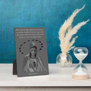 Revelation 12 Feast of the Assumption of Mary Plaque