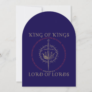 Revelation 19:12-16 Christmas Card King of Kings