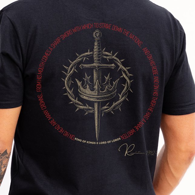 Revelation 19:12-16 King of Kings men's faith tee (Creator Uploaded)