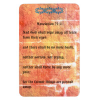 Revelation 21:4 Bronze Red Texture No Tears