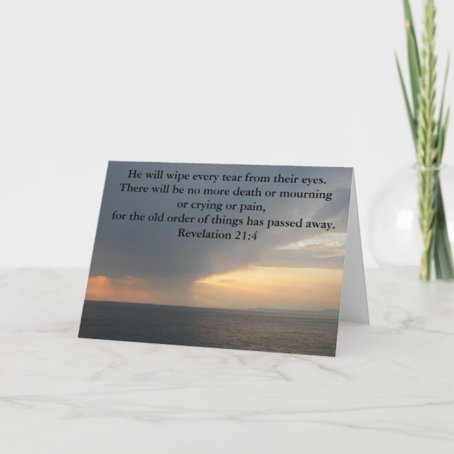 Revelation 21:4 card (Front)