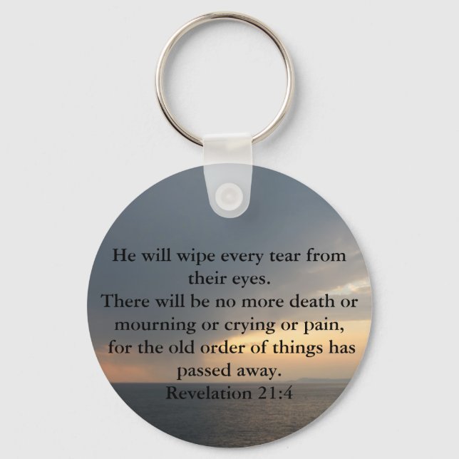 Revelation 21:4 key ring (Front)