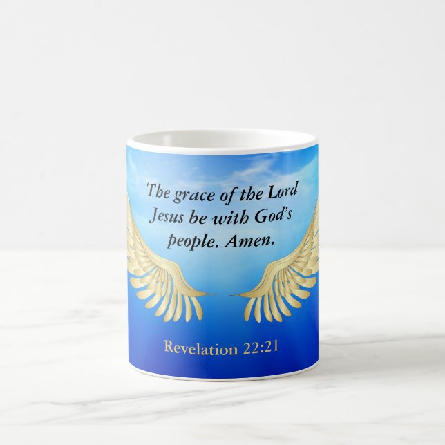 Revelation 22:21 coffee mug (Center)
