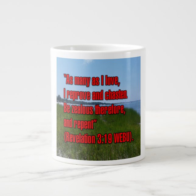 Revelation 3:19 WEBU Mug (Front)