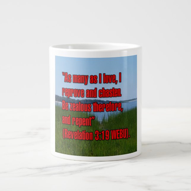 Revelation 3:19 WEBU Mug (Front)