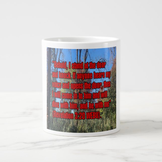 Revelation 3:20 WEBU Mug (Front)