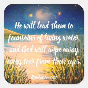 Revelation 7:17 Christian Bible Scripture Stickers