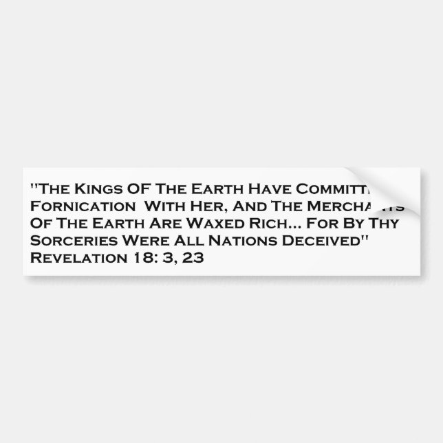 Revelation/City of Babylon Bumper Sticker (Front)